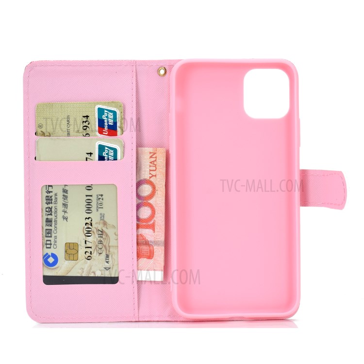 Glitter Powder Leather Wallet Stand Case with Carrying Strap for Xiaomi Mi 11 - Black-5