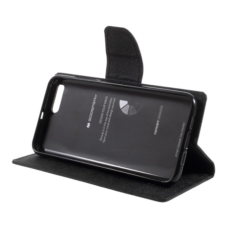 MERCURY GOOSPERY Fancy Diary Leather Wallet Mobile Phone Case for Xiaomi Mi 6 - Black-4