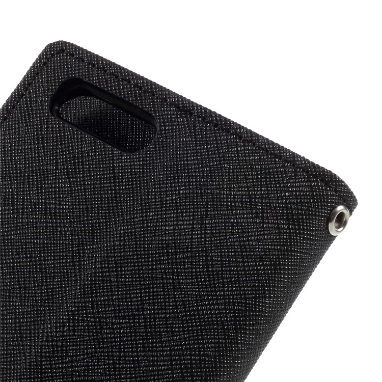 MERCURY GOOSPERY Fancy Diary Leather Wallet Mobile Phone Case for Xiaomi Mi 6 - Black-8