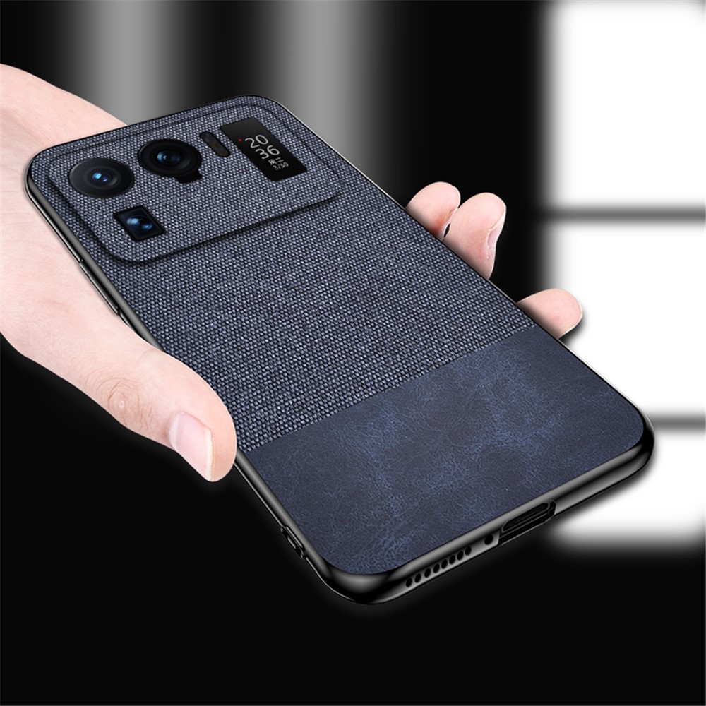 Splicing Design Cloth+Leather+Silicone+PC Protective Shell for Xiaomi Mi 11 Ultra - Red-6