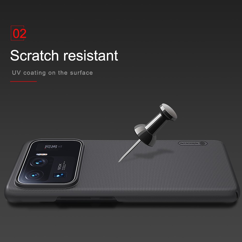 NILLKIN Super Frosted Shield Series Matte Hard Phone Case for Xiaomi Mi 11 Ultra - Black-4