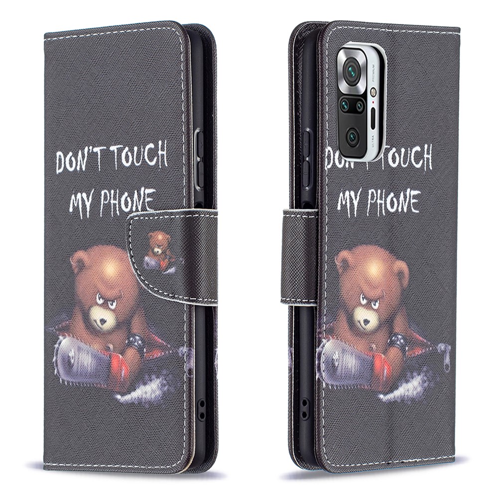 Wholesale Hot Style Full Protection Magnetic Leather Wallet Case With Pattern Printing For Xiaomi Redmi Note 10 Pro Note 10 Pro Max Bear From China Tvc Mall Com