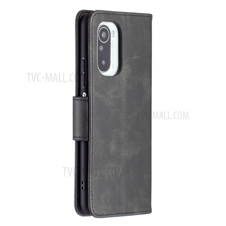 Wallet Leather Stand Shell Cover Case for Xiaomi Poco F3/Redmi K40/K40 Pro/Mi 11i - Black-3