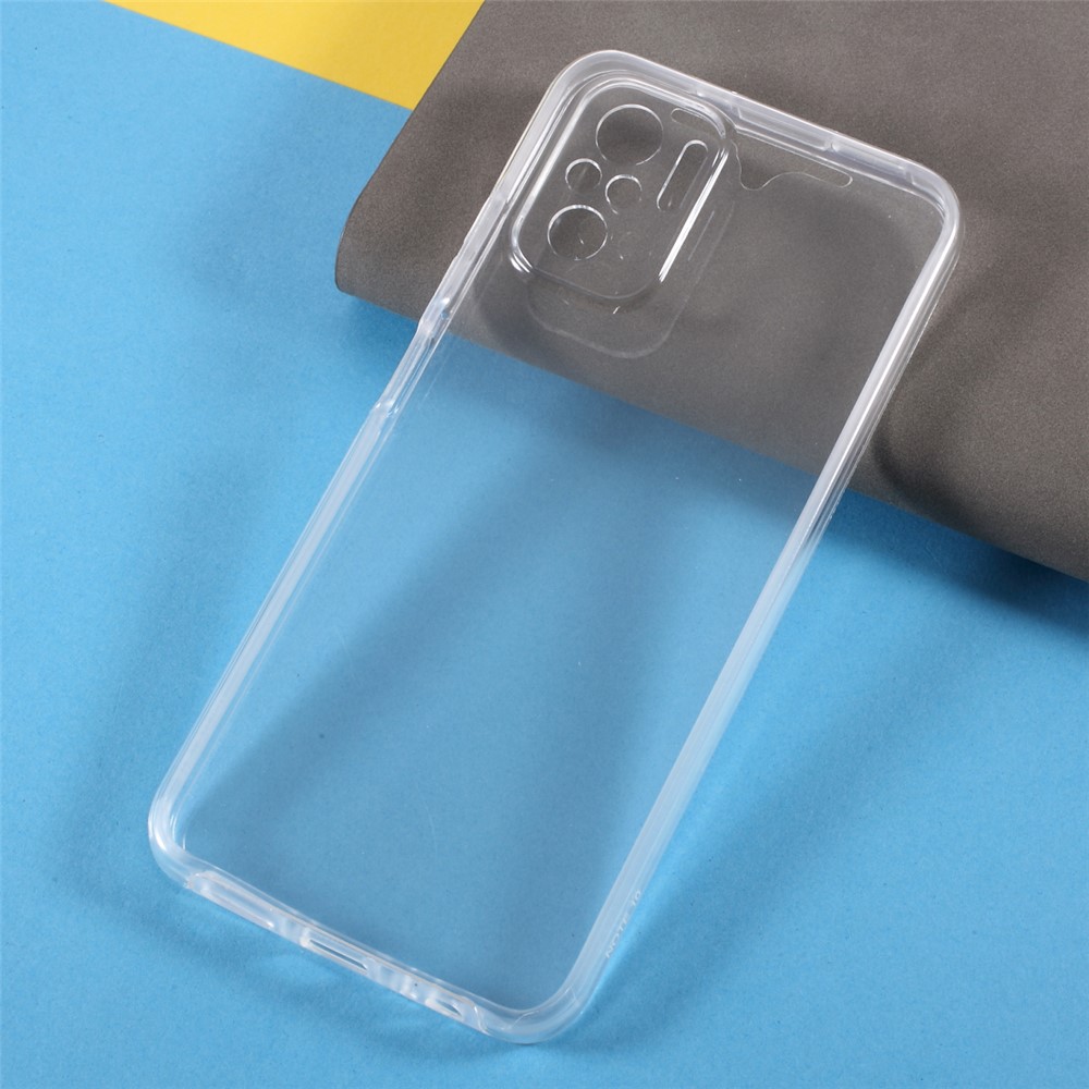 PET Front Cover + TPU Edge + Acrylic Back Panel Full Body Protection Case for Xiaomi Redmi Note 10S Note 10 4G-5