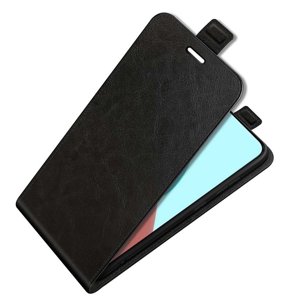 Crazy Horse Leather Protector Case Vertical Flip Phone Cover with Card Slot for Xiaomi Mi 11 Lite 4G / 5G - Black-2