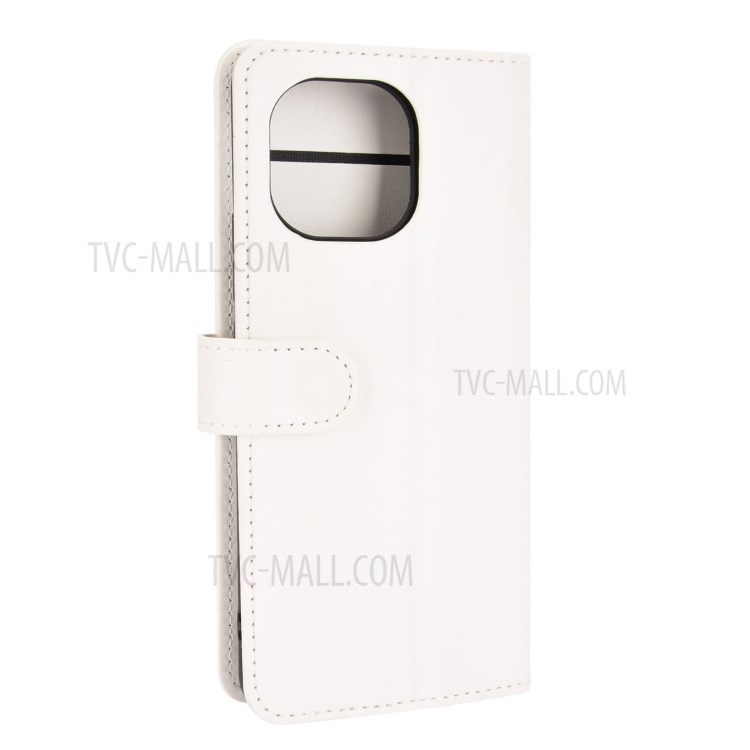 Crazy Horse Leather Wallet Stand Case for Xiaomi Mi 11 - White-6