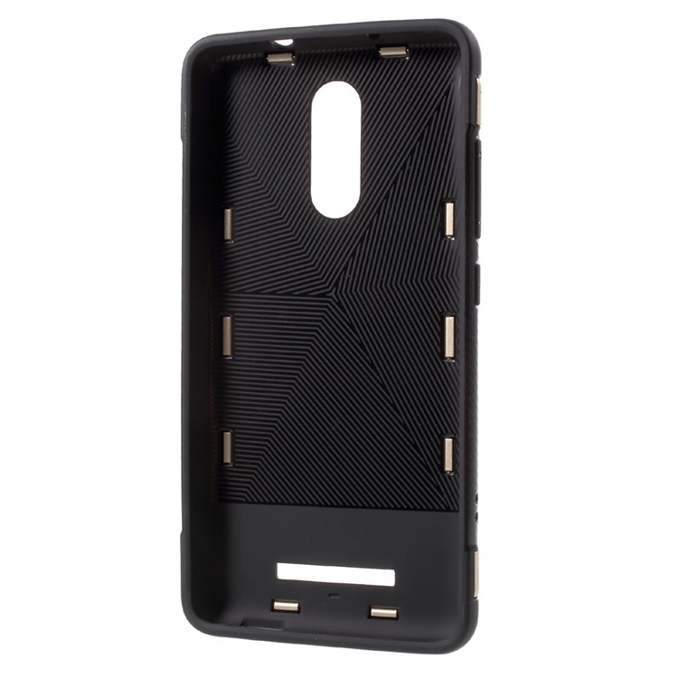 Magnetic Ring Holder TPU PC Back Case for Xiaomi Redmi Note 3 / Note 3 Pro - Gold-4