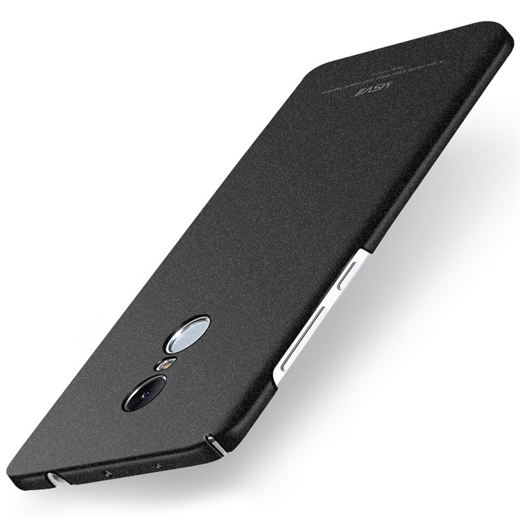 MSVII for Xiaomi Redmi Note 4 Ultra-thin Matte Plastic Phone Case - Black-1