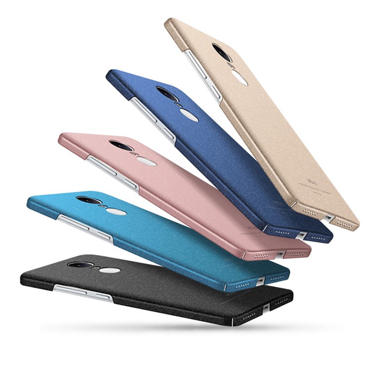 MSVII for Xiaomi Redmi Note 4 Ultra-thin Matte Plastic Phone Case - Black-3