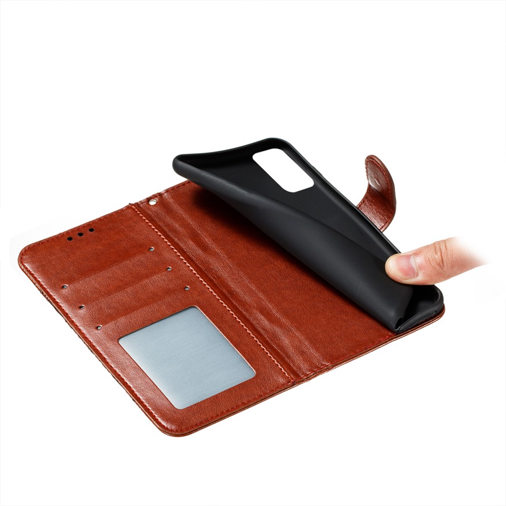 Imprint Mandala Flower Pattern Stand Leather Case for Xiaomi Redmi Note 10 5G - Brown-7