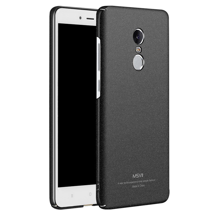 MSVII Ultra-thin Matte Plastic Phone Case for Xiaomi Redmi Note 4X - Black-1