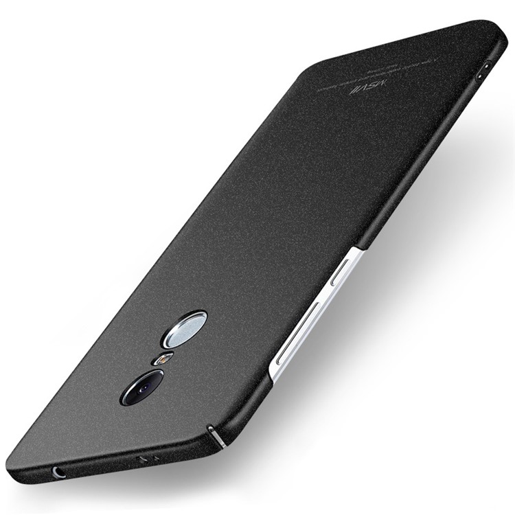 MSVII Ultra-thin Matte Plastic Phone Case for Xiaomi Redmi Note 4X - Black-2