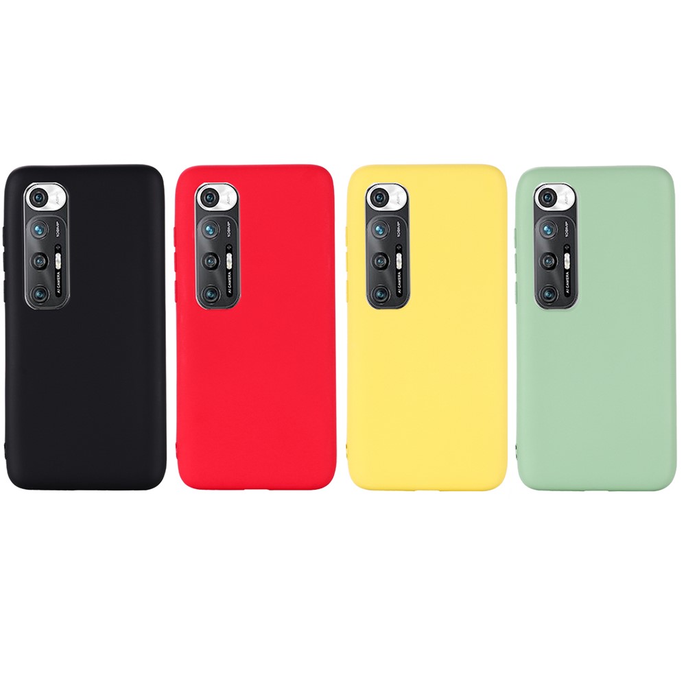 Liquid Silicone Soft Cover Case with Handy Strap for Xiaomi Mi 10S - Green-7