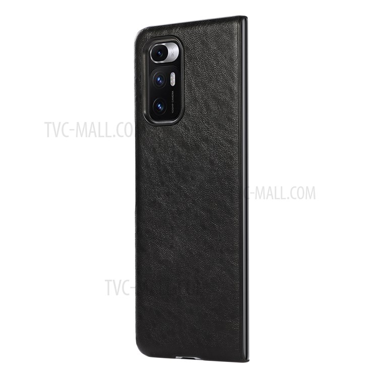 Crazy Horse Texture PU Leather Coated PC Shock-Proof Case for Xiaomi Mi Mix Fold - Black-3