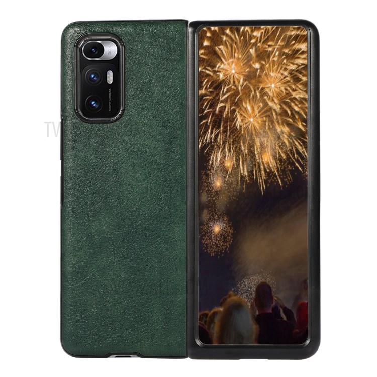 Litchi Texture Leather Phone Cover Case for Xiaomi Mi Mix Fold - Green-1