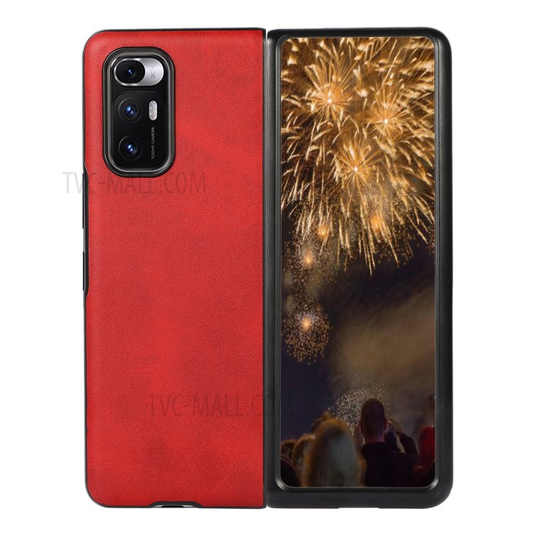 Leather + TPU + PC Anti-Scratch Phone Case for Xiaomi Mi Mix Fold - Red-1