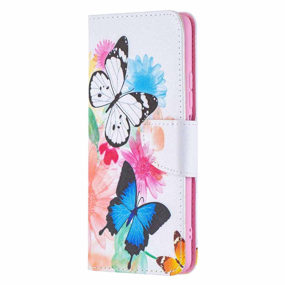 Portefeuille En Cuir Magnétique À Chaud Portefeuille De Protection Avec Motif D'impression Pour Xiaomi Redmi K40 / K40 PRO / MI 11I / POCO F3 - Papillons Vives