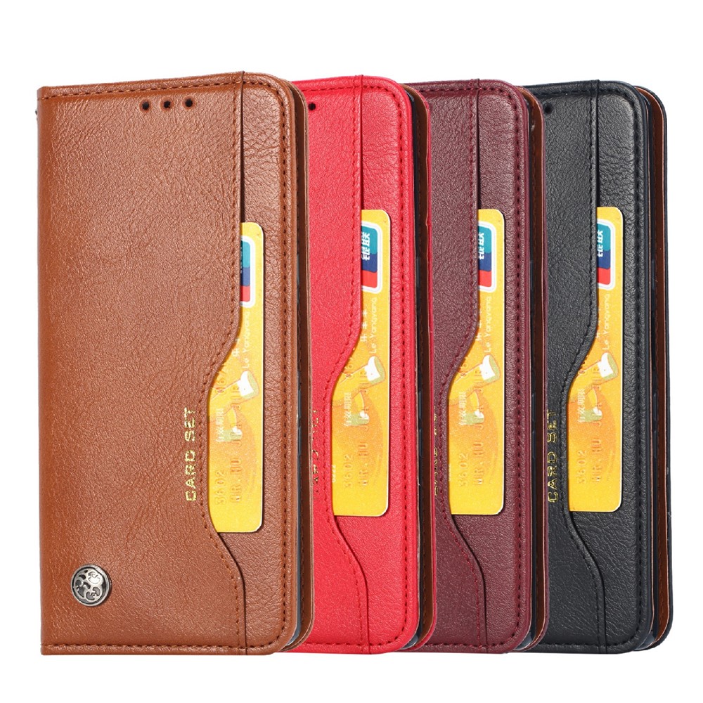 Auto-absorbed Wallet Stand Leather Cover for Xiaomi Mi 11 Pro - Brown-8
