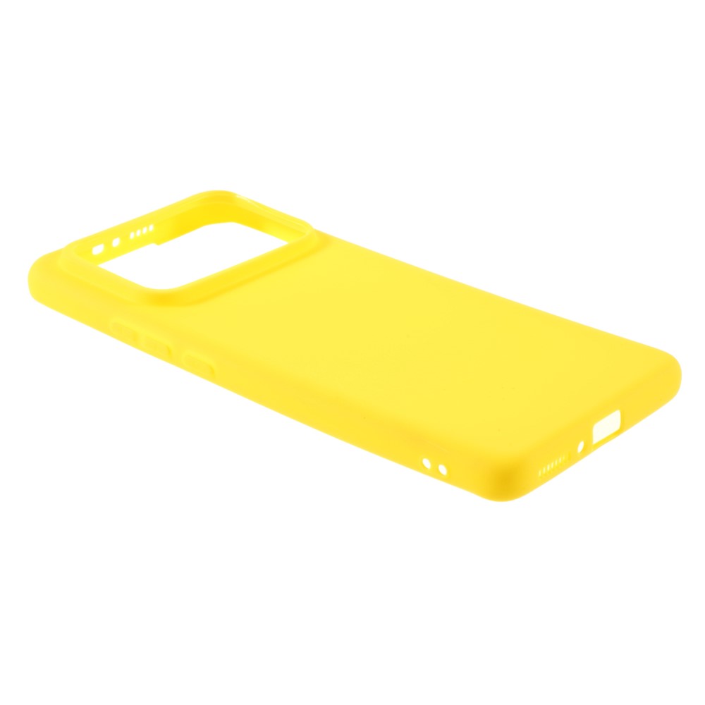 Double-sided Matte TPU Phone Case Shell Cover for Xiaomi Mi 11 Ultra - Yellow-4