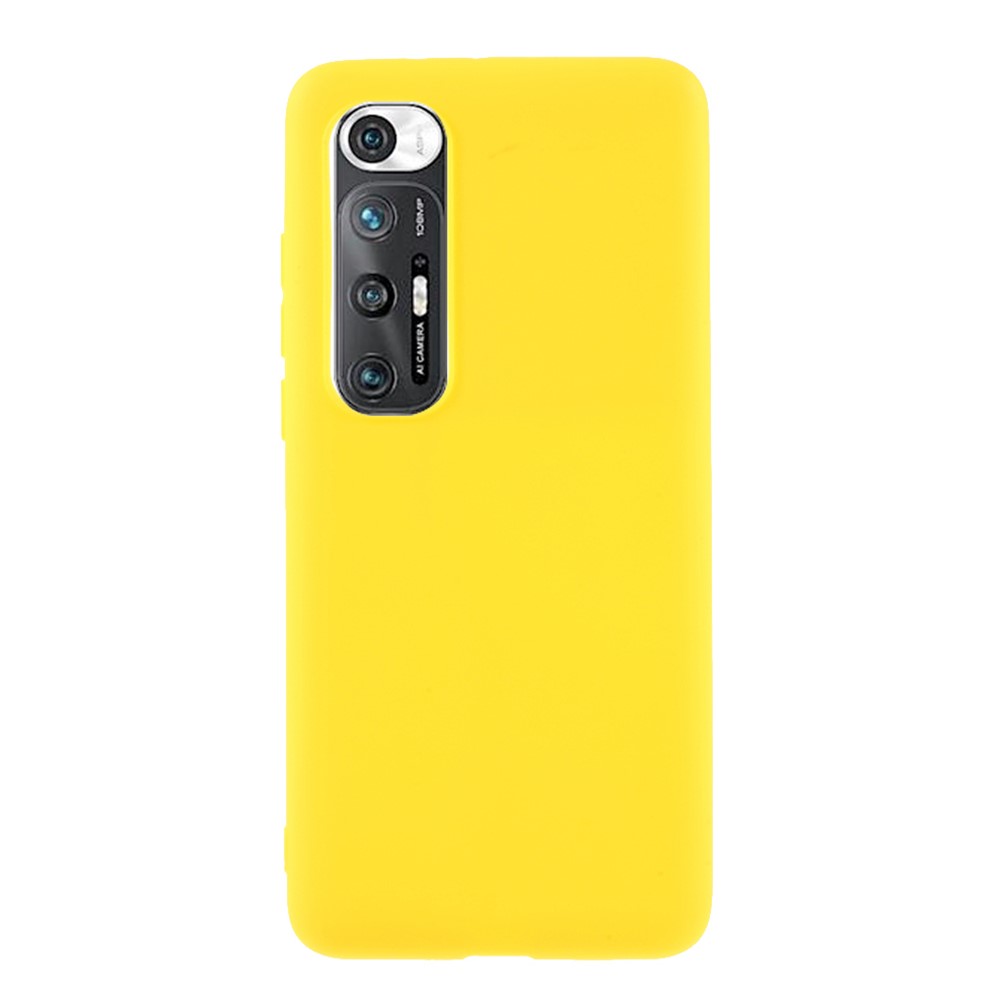 Double-sided Matte Shockproof TPU Phone Case Shell Cover for Xiaomi Mi 10S - Yellow-1
