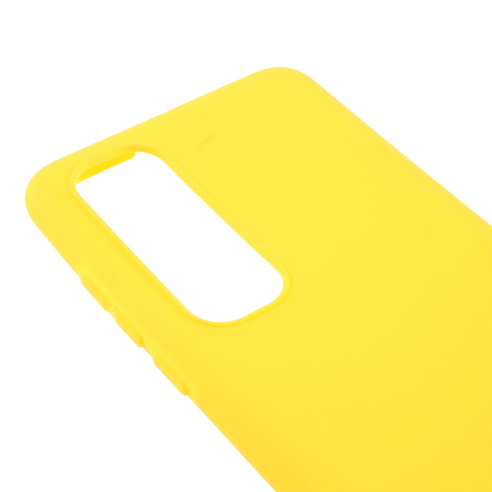 Double-sided Matte Shockproof TPU Phone Case Shell Cover for Xiaomi Mi 10S - Yellow-6