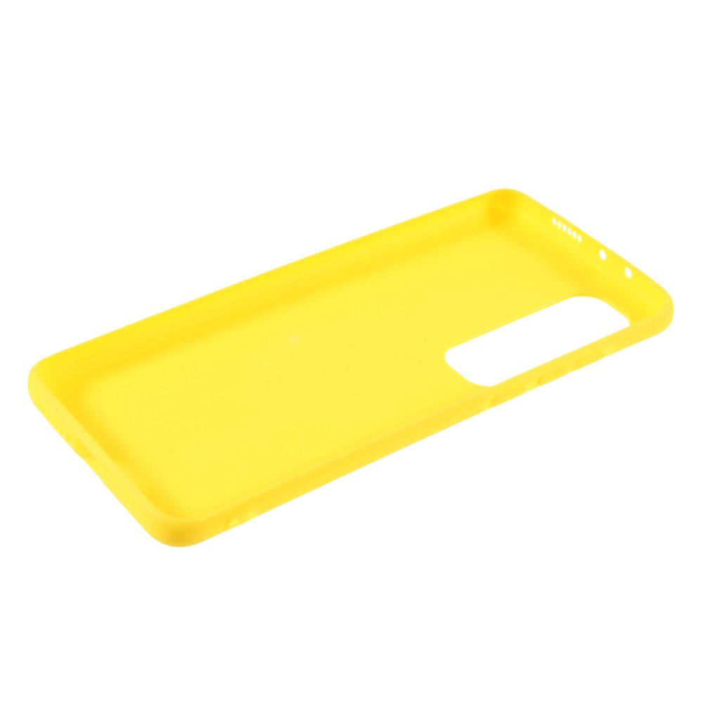 Double-sided Matte Shockproof TPU Phone Case Shell Cover for Xiaomi Mi 10S - Yellow-7