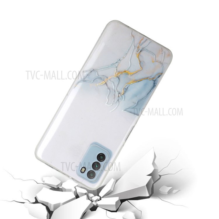 Precise Hole Opening Marble Pattern Soft TPU Case for Xiaomi Poco M3 - Style A-2