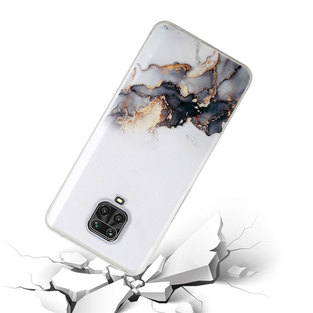 Marble Pattern Soft TPU Precise Cut-Out Case for Xiaomi Redmi Note 9S/Note 9 Pro/Note 9 Pro Max - Style A-2