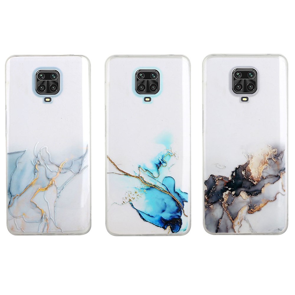 Padrão de Mármore TPU Soft TPU Caso de Corte Preciso Para Xiaomi Redmi Note 9s/nota 9 Pro/nota 9 Pro Max - Estilo A