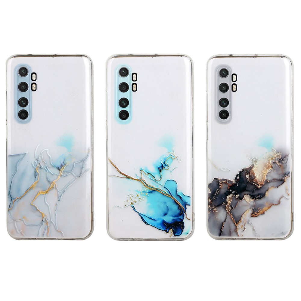 Precise Hole Opening Marble Pattern Soft TPU Case for Xiaomi Mi Note 10 Lite - Style A-6