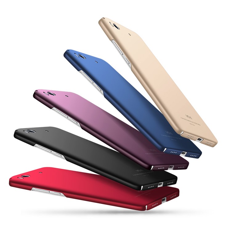 MSVII Rubberized Ultra-thin Anti-slip Hard Plastic Phone Case for Xiaomi Mi 5s - Black-6