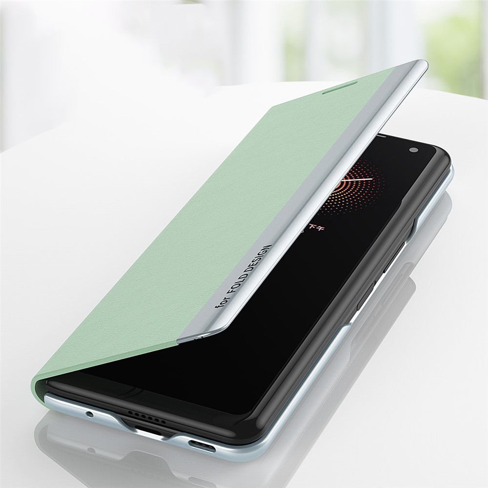Folio Flip Sided View Window Leather Stand Phone Shell for Xiaomi Mi Mix Fold - Black-3