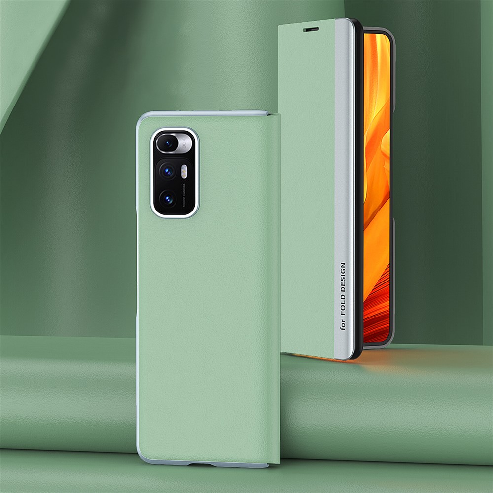 Folio Flip Sided View Window Leather Stand Phone Shell for Xiaomi Mi Mix Fold - Black-4