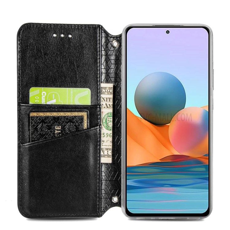 Imprinted Mandala Flower Pattern Auto-absorbed PU Leather Case Stand Wallet for Xiaomi Redmi K40 Pro / Redmi K40 / Mi 11i / Poco F3 - Black-12