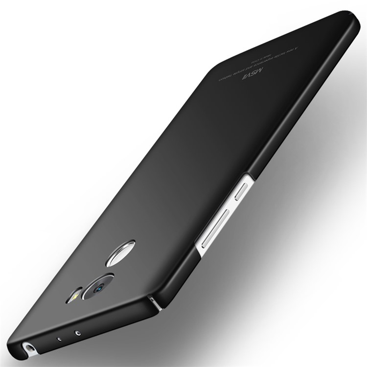 MSVII Ultra-thin Drop-Proof Plastic Mobile Phone Back Cover for Xiaomi Redmi 4 - Black-2
