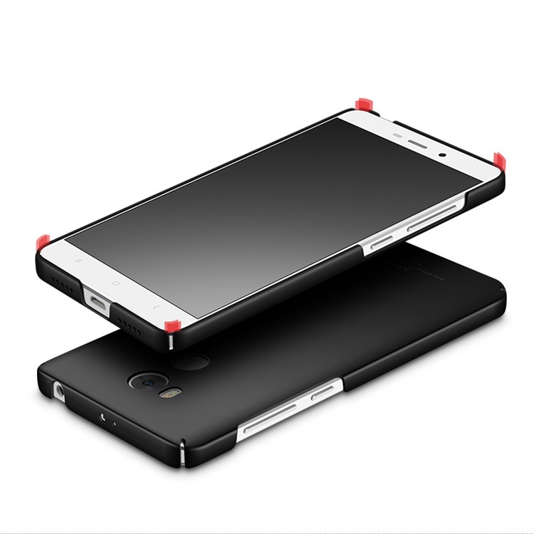 MSVII Ultra-thin Drop-Proof Plastic Mobile Phone Back Cover for Xiaomi Redmi 4 - Black-6