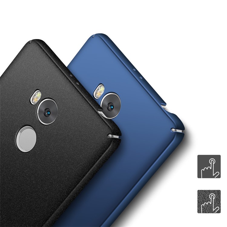 MSVII Ultra-thin Drop-Proof Plastic Mobile Phone Back Cover for Xiaomi Redmi 4 - Black-7
