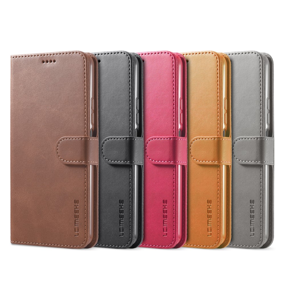 LC.IMEEKE Wallet Stand Leather Protection Shell Phone Cover Case for Xiaomi Mi 11 Lite 4G/5G - Black-14