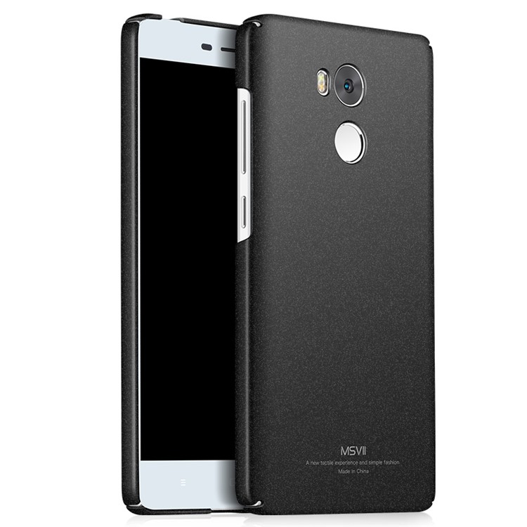 MSVII Ultra-thin Matte Anti-shock Plastic Phone Shell for Xiaomi Redmi 4 Prime / Pro - Black-1