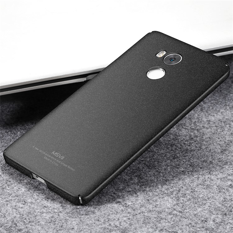 MSVII Ultra-thin Matte Anti-shock Plastic Phone Shell for Xiaomi Redmi 4 Prime / Pro - Black-3
