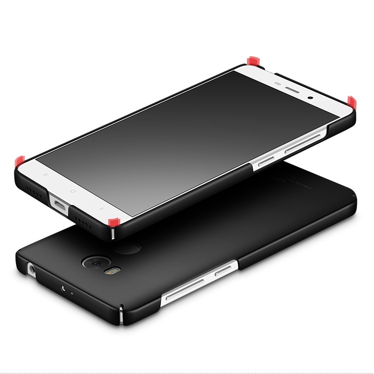 MSVII Ultra-thin Matte Anti-shock Plastic Phone Shell for Xiaomi Redmi 4 Prime / Pro - Black-4