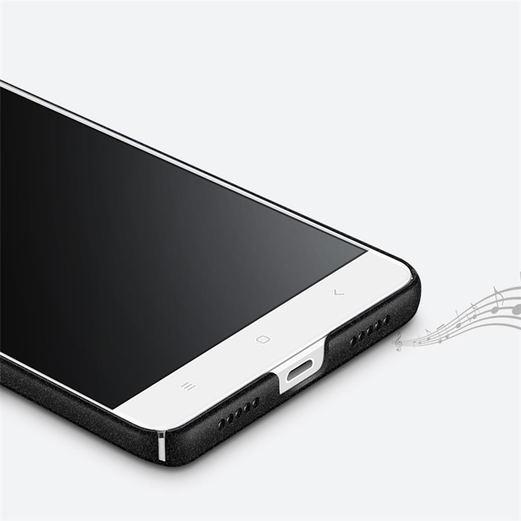 MSVII Ultra-thin Matte Anti-shock Plastic Phone Shell for Xiaomi Redmi 4 Prime / Pro - Black-6