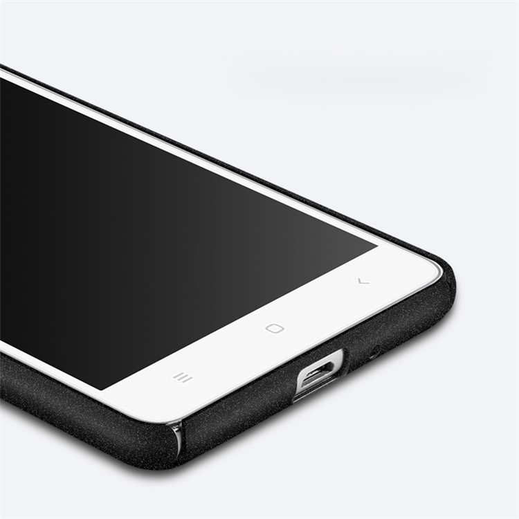 MSVII Ultra-thin Matte Anti-shock Plastic Phone Case for Xiaomi Redmi 3s - Black-2