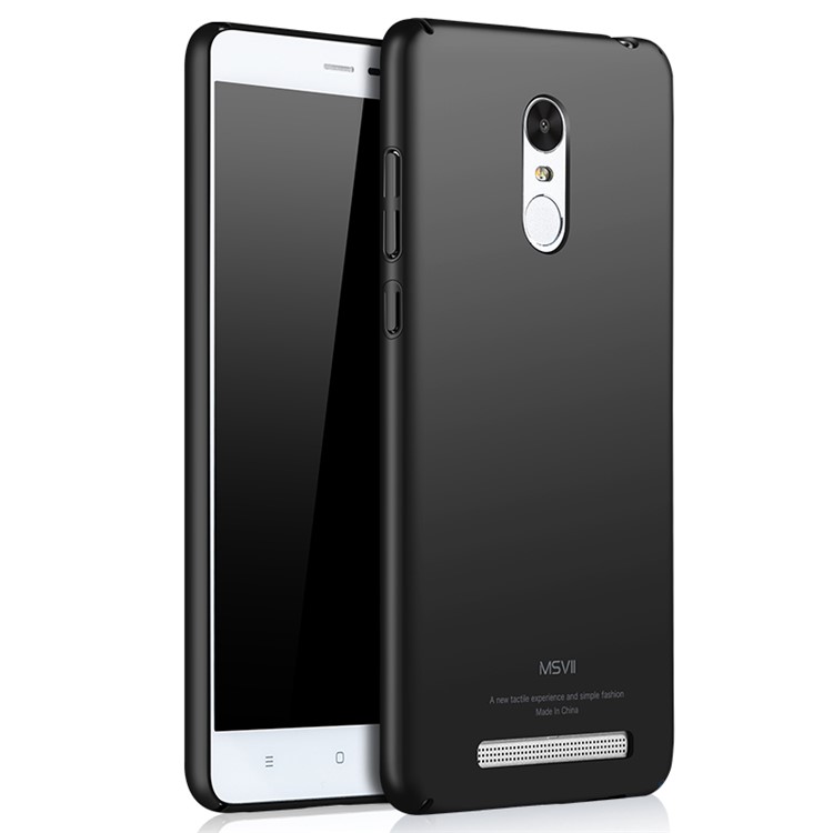 MSVII Ultra-thin Protective Hard Plastic Phone Case for Xiaomi Redmi Note 3 - Black-1