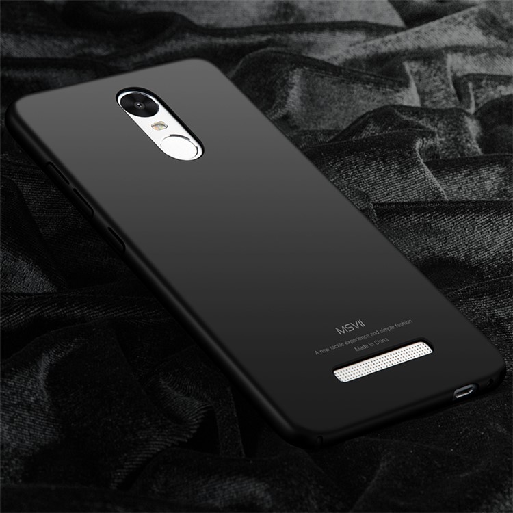 MSVII Ultra-thin Protective Hard Plastic Phone Case for Xiaomi Redmi Note 3 - Black-3