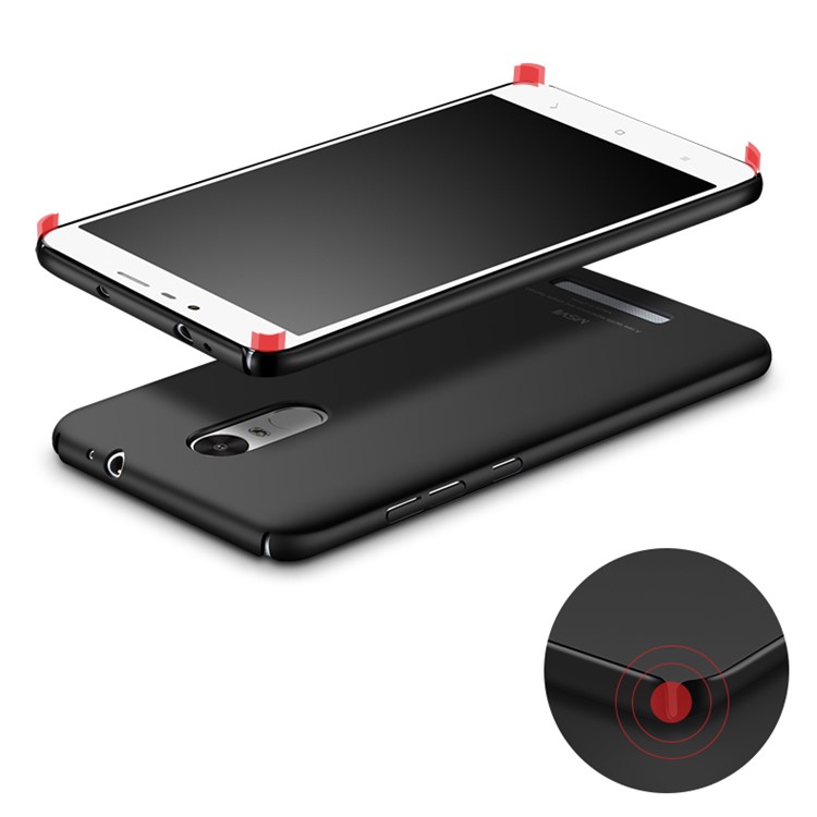 MSVII Ultra-thin Protective Hard Plastic Phone Case for Xiaomi Redmi Note 3 - Black-4