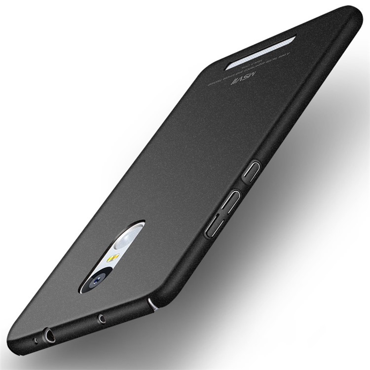 MSVII Ultra-thin Anti-shock Matte Plastic Phone Case for Xiaomi Redmi Note 3 / Note 3 Pro - Black-2