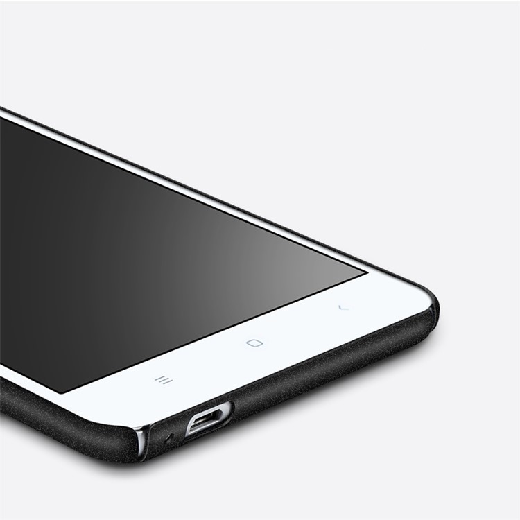 MSVII Ultra-thin Anti-shock Matte Plastic Phone Case for Xiaomi Redmi Note 3 / Note 3 Pro - Black-5