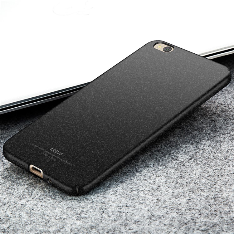 MSVII Ultra-thin Matte Anti-shock Plastic Mobile Phone Case for Xiaomi Mi 5c - Black-3