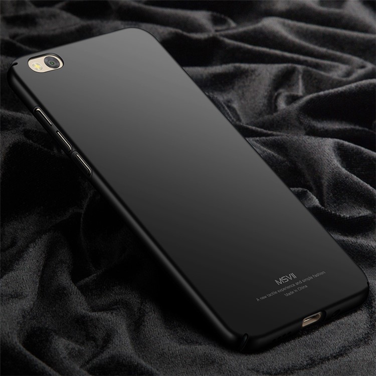 MSVII Ultra-thin Anti-shock Hard Plastic Phone Case for Xiaomi Mi 5c - Black-3